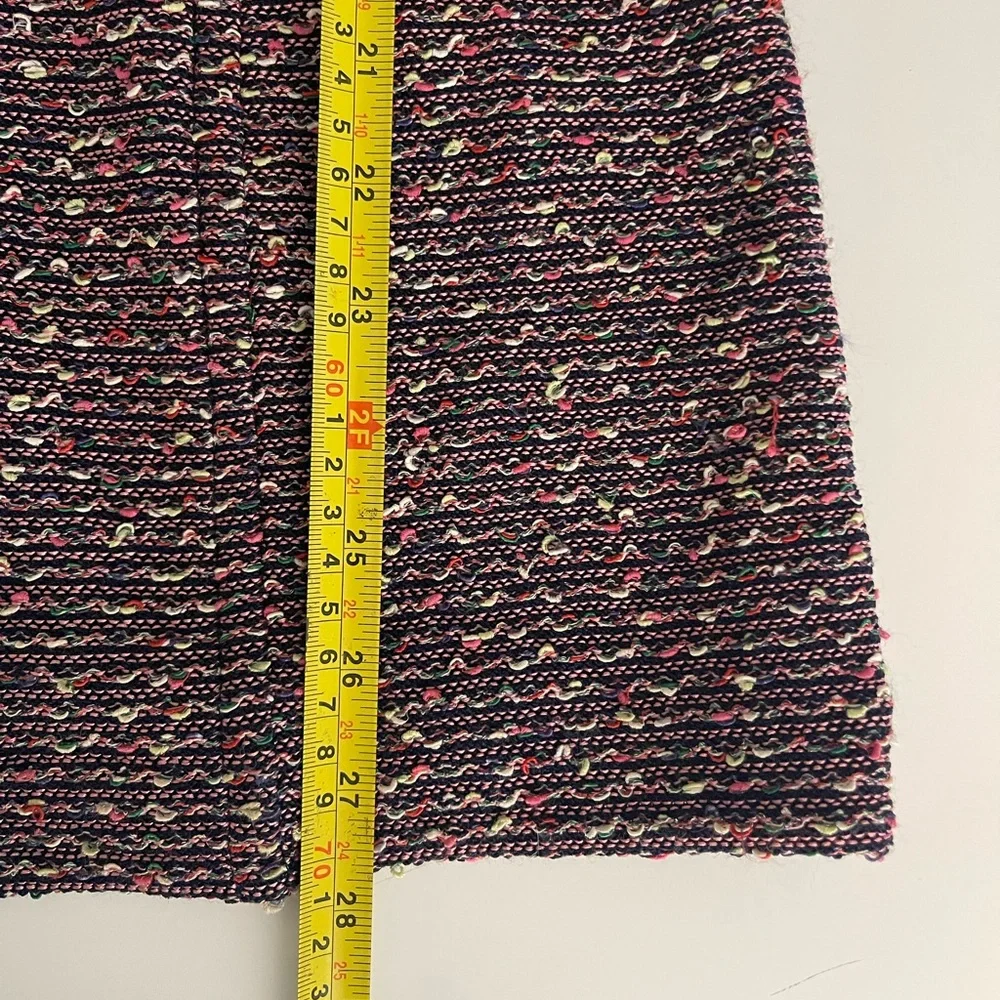 St. John Collection Tweed Blazer Jacket Texture Knit Multicolor - Picture 11 of 11
